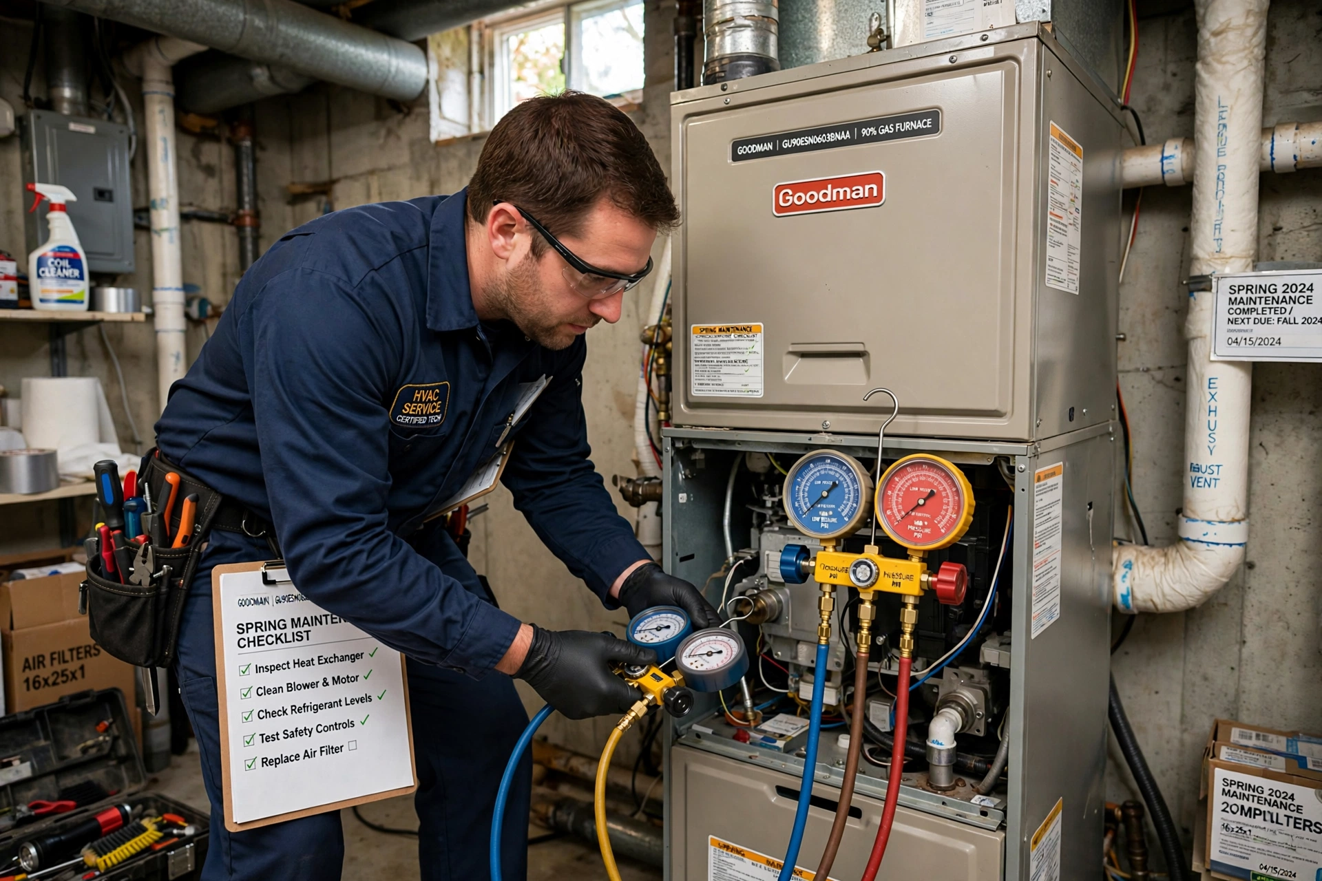 Furnace maintenance spring for furnace service in Leesburg VA