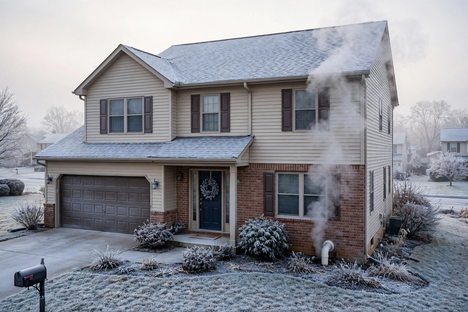 Furnace winter morning home for furnace service in Leesburg VA